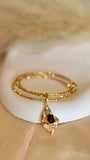 18K Gold Plated Bangles with Stone Detailing - Occean By Soumali