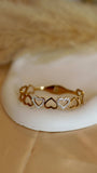 Extremely Beautiful 'Love' Anti-Tarnish Gold-Plated Stone Detailing Bracelet - Occean By Soumali