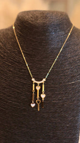 Key to My Heart Dainty Charm Necklace - Occean By Soumali