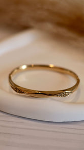 Minimalist Anti-Tarnish Waterproof Elegant Bangle - Occean By Soumali