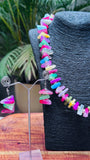 Multicolour Agate Stone Chip Necklace with Earrings - Occean By Soumali