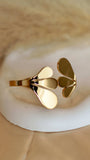 Petals Elegant 18K Gold Plated Anti-Tarnish Clover Bangle - Occean By Soumali
