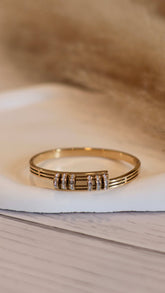 Three Rows Diamond Anti-Tarnish Bangle Bracelets - Occean By Soumali