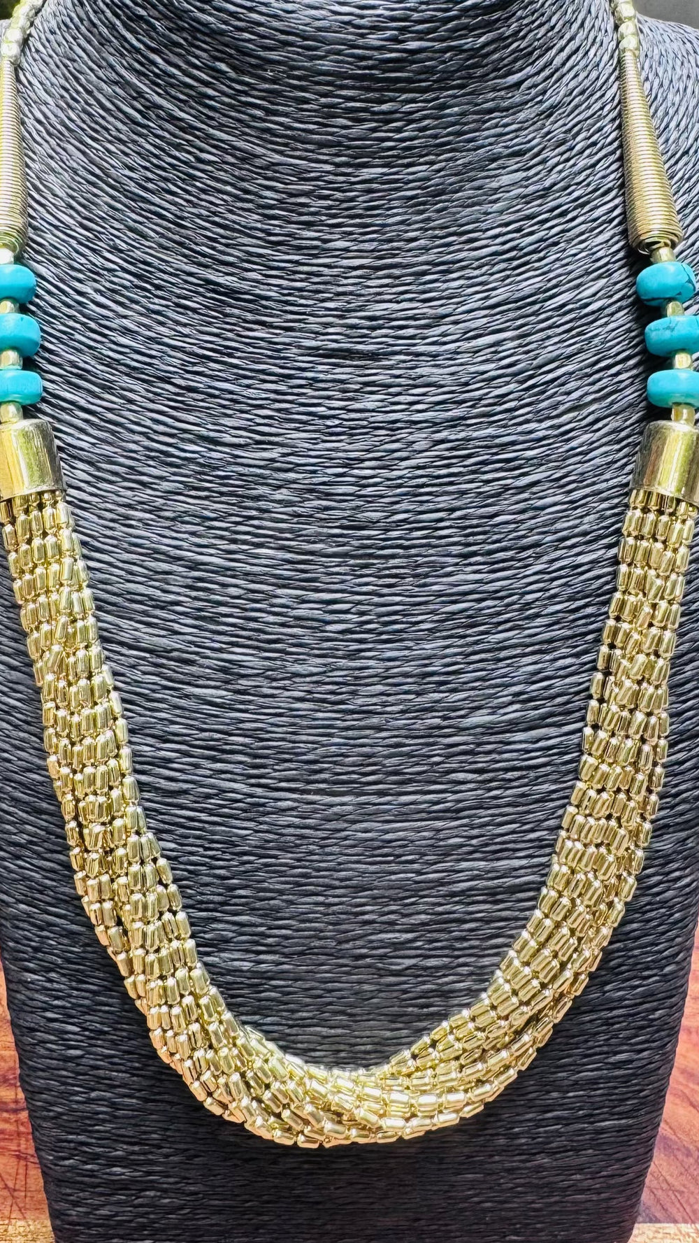 Beautiful 17-Strand Glass Seed Beads Necklace - Occean By Soumali