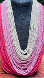 Boho Ombre Seed Bead Statement Necklace - Occean By Soumali