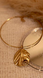 Contemporary Statement Gold Leaf Choker Necklace - Occean By Soumali
