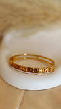 Elegant 18K Gold Plated Bracelet with Stone Detailing - Occean By Soumali