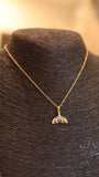 Elegant Gold Mermaid Tail Pendant Necklace - Occean By Soumali