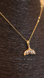 Elegant Gold Mermaid Tail Pendant Necklace - Occean By Soumali