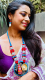 Handcrafted Sindur Dani & Kulo Bengali Style Necklace Set - Occean By Soumali