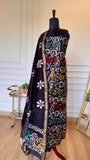 The Midnight Batik Maheshwari Silk Suit