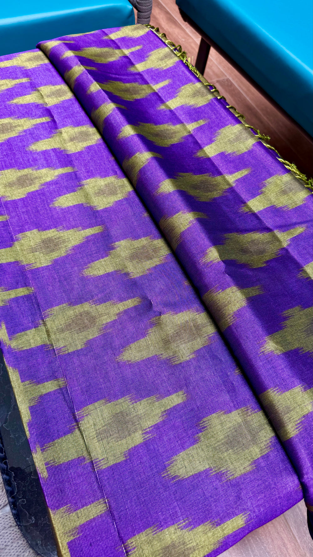 The Maheswari Muse in Royal Purple | Maheswari Cotton Saree - TITAFU