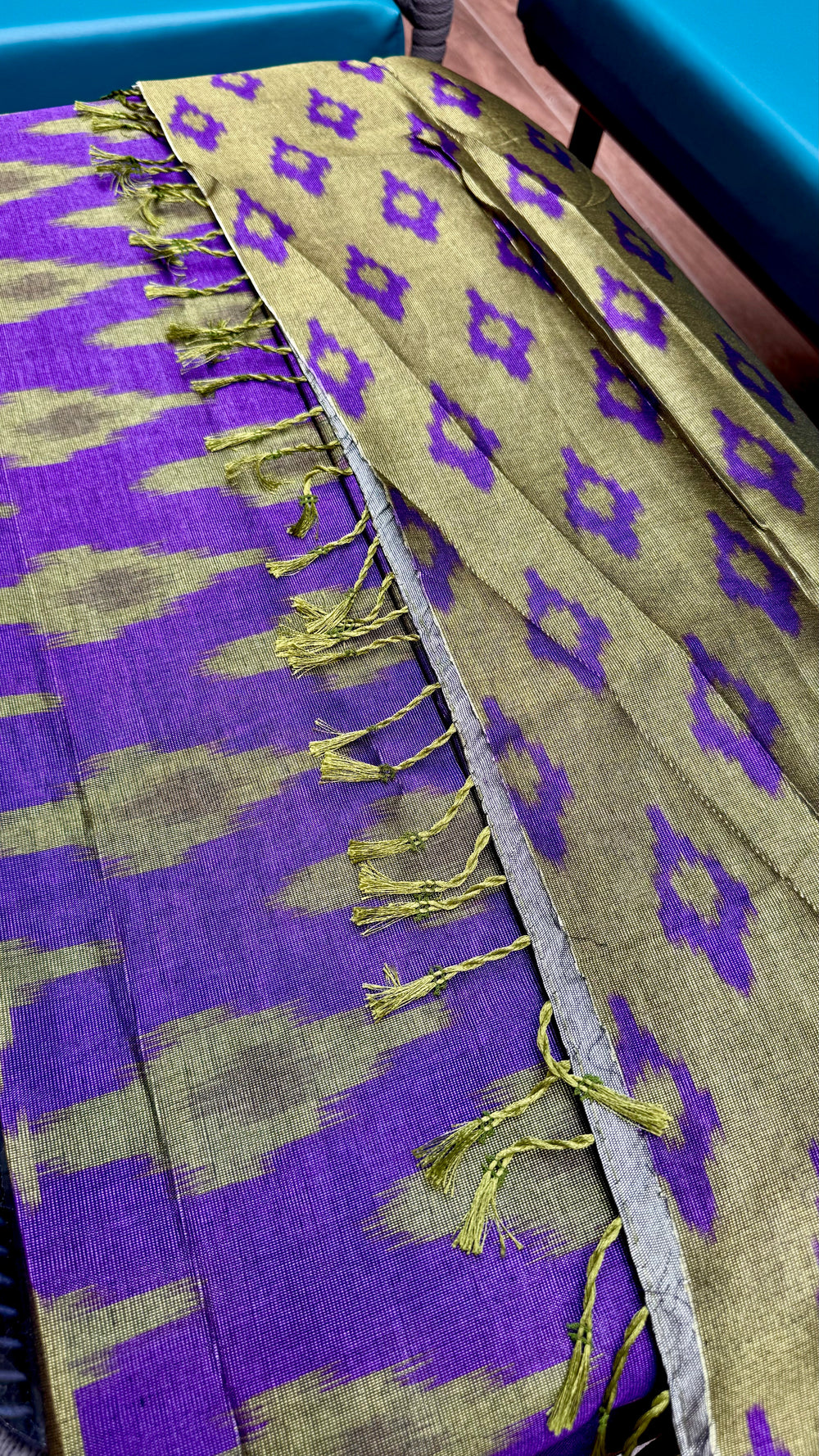 The Maheswari Muse in Royal Purple | Maheswari Cotton Saree - TITAFU