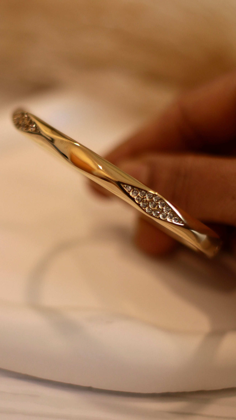 Minimalist Anti-Tarnish Waterproof Elegant Bangle - Occean By Soumali