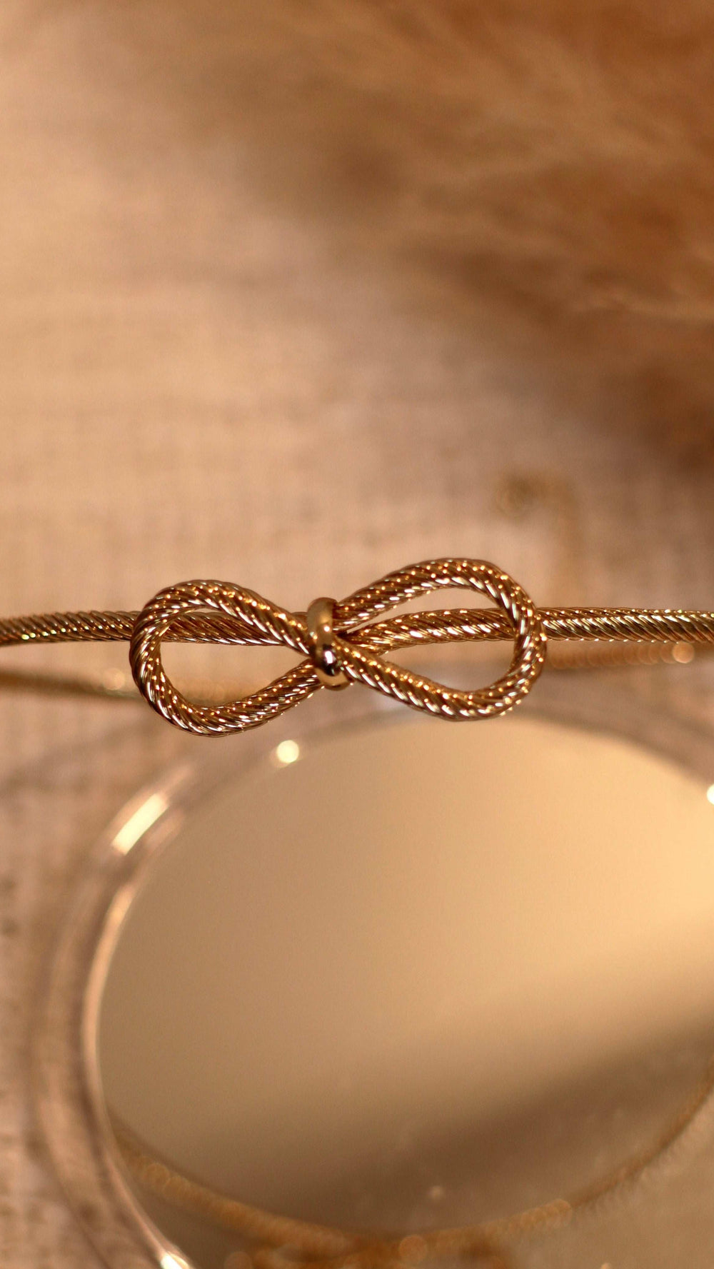 Minimalist Bow Pendant Gold Plated Necklace - Hasli Style - Occean By Soumali
