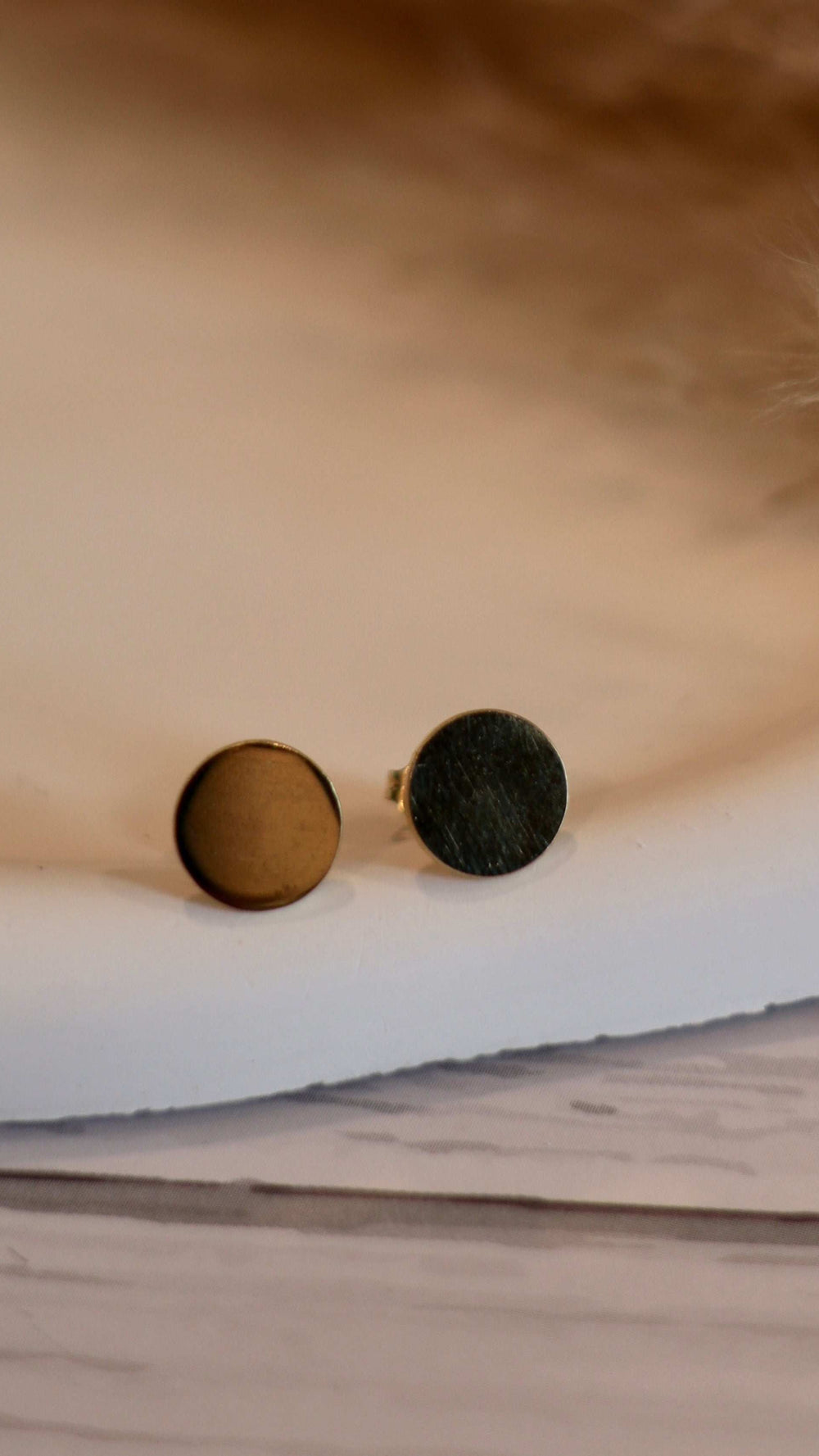 Modern Gold Flower & Ball Stud Set with Pearl Accent - Set of 3 - Occean By Soumali