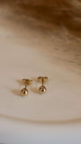 Modern Gold-Plated Shell & Pearl Studs - Set of 3 - Occean By Soumali