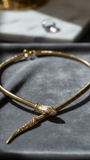 Luxurious Gold Plated Snake Collar Necklace | Elegant Evening Wear | Unique Fashion Choker