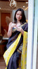 The Midnight Gilded Sun: A Masterpiece of Maheshwari Silk & Heritage Zari